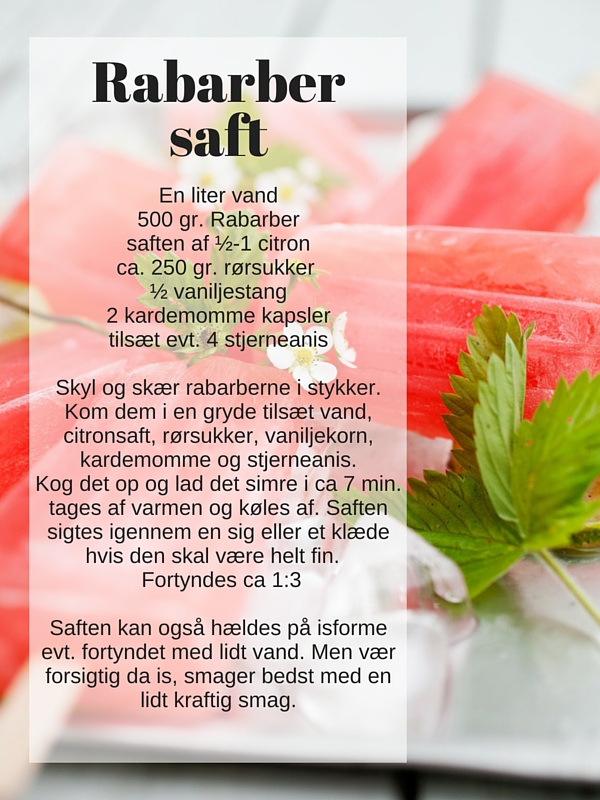 Rabarber saft & Rabarber is Rabarber saft & Rabarber is