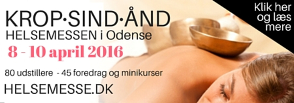 Annonce - Besøg KROP SIND ÅND messen i odense 8.-10. april. Se mere her