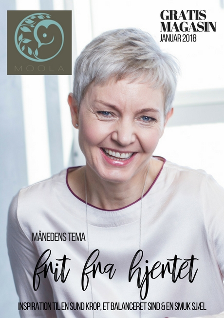 MOOLA magasinet januar 2018 - tema frit fra hjertet - cover Lisbeth Olesen