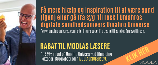 Som læser af Moola får du 25% rabat på Umahro Universe ved tilmelding i oktober. Brugrabatkoden MOOLAOKTOBER2019.